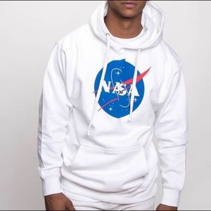 COPY - COPY - URBAN OUTFITTERS NASA WHITE HOODIE UNISEX M/XL/XXL